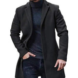 Men's Casual Comfortable Warm Medium Length Winter Autumn Coat - Weriion