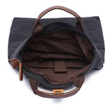 Men's Casual Fashion Anti - Theft Canvas Solid Color Single - Shoulder Bag - Weriion