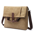 Men's Casual Fashion Anti - Theft Canvas Solid Color Single - Shoulder Bag - Weriion