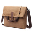 Men's Casual Fashion Anti - Theft Canvas Solid Color Single - Shoulder Bag - Weriion