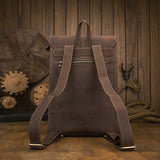 Men's Casual Leather British Backpack - Weriion