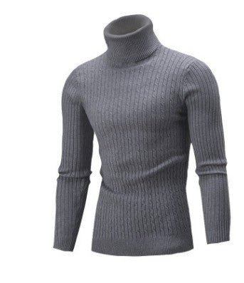 Men's Casual Retro Knitted Turtleneck Sweater - Weriion