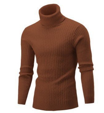 Men's Casual Retro Knitted Turtleneck Sweater - Weriion