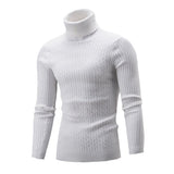 Men's Casual Retro Knitted Turtleneck Sweater - Weriion