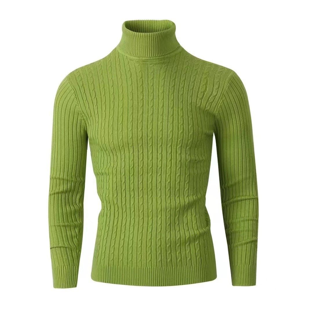 Men's Casual Retro Knitted Turtleneck Sweater - Weriion