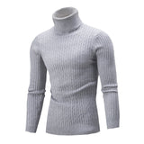 Men's Casual Retro Knitted Turtleneck Sweater - Weriion