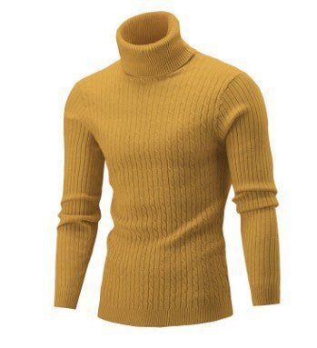 Men's Casual Retro Knitted Turtleneck Sweater - Weriion