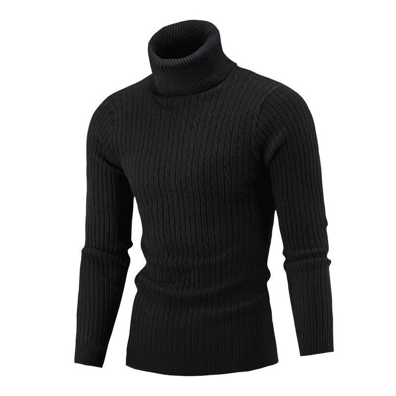 Men's Casual Retro Knitted Turtleneck Sweater - Weriion