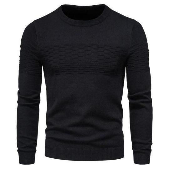 Men's Casual Slim Fit Pullover Round Neck Sweaters - Weriion