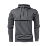 Men's Casual Sports Solid Color Hoodie - Weriion