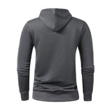 Men's Casual Sports Solid Color Hoodie - Weriion