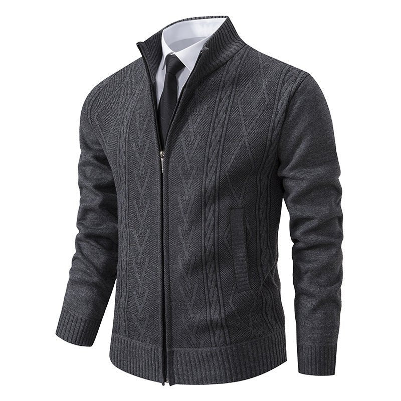 Men's Casual Stand Collar Sweater - Weriion