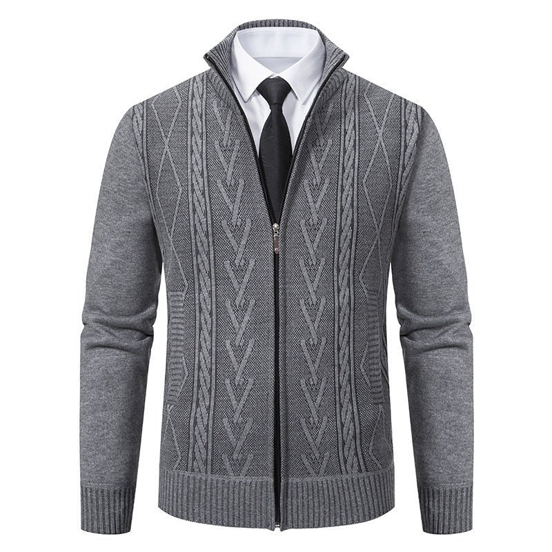 Men's Casual Stand Collar Sweater - Weriion