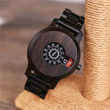 Men's Digital Bamboo Wood Watch - Weriion