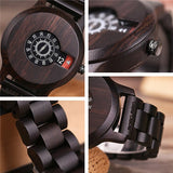 Men's Digital Bamboo Wood Watch - Weriion