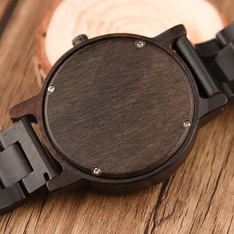 Men's Ebony Wood Watch - Weriion