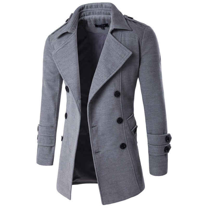 Men's Elegant Double Breasted Winter Coat - Weriion