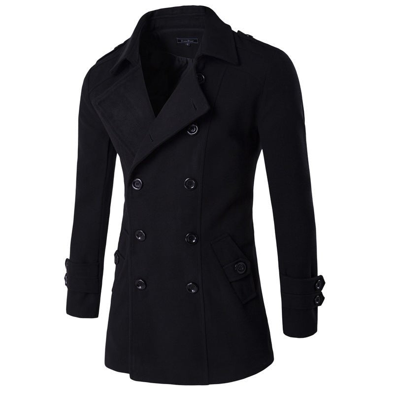 Men's Elegant Double Breasted Winter Coat - Weriion