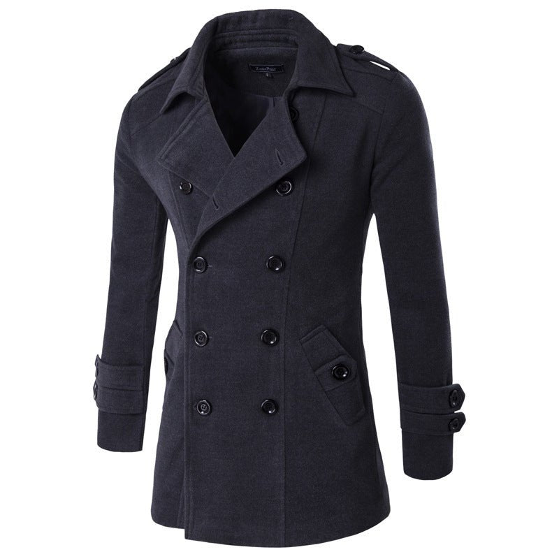 Men's Elegant Double Breasted Winter Coat - Weriion