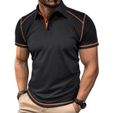 Men's Elegant Short Sleeve Polo Shirt - Weriion