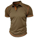 Men's Elegant Short Sleeve Polo Shirt - Weriion