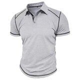 Men's Elegant Short Sleeve Polo Shirt - Weriion