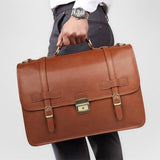 Men's Exquisite Leather Briefcase Shoulder Bag - Weriion