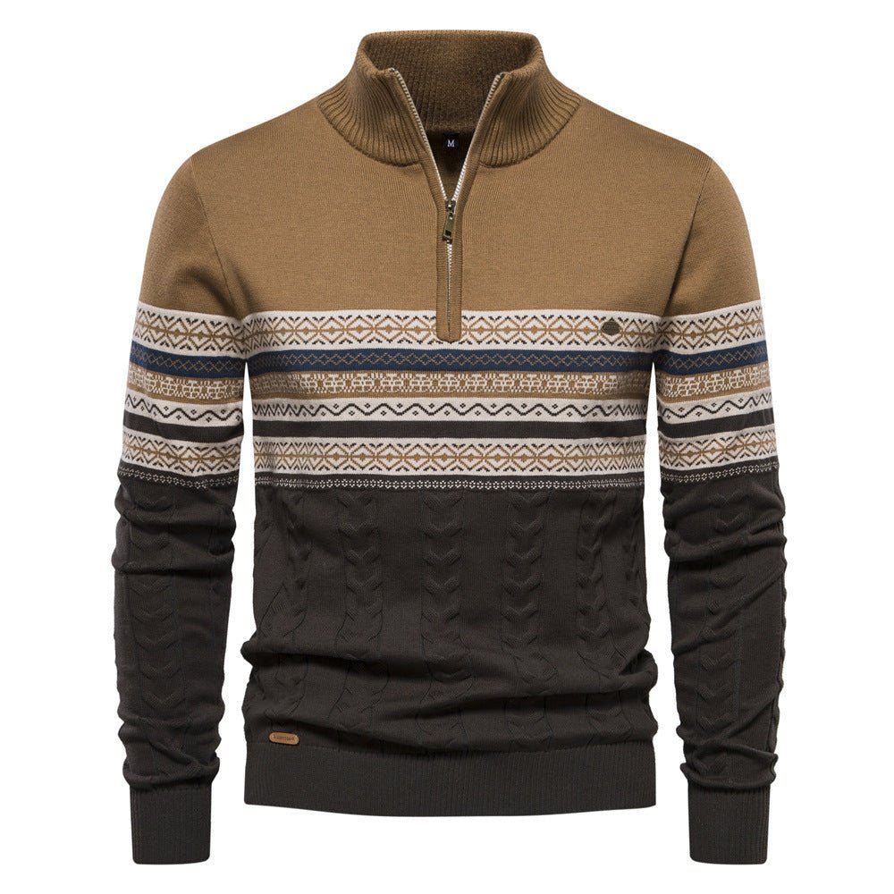 Men's Fashionable Stand - Up Collar Sweater - Weriion