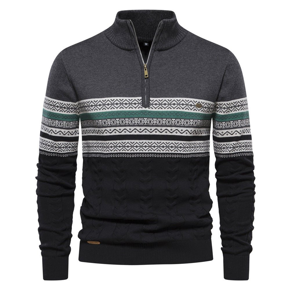 Men's Fashionable Stand - Up Collar Sweater - Weriion