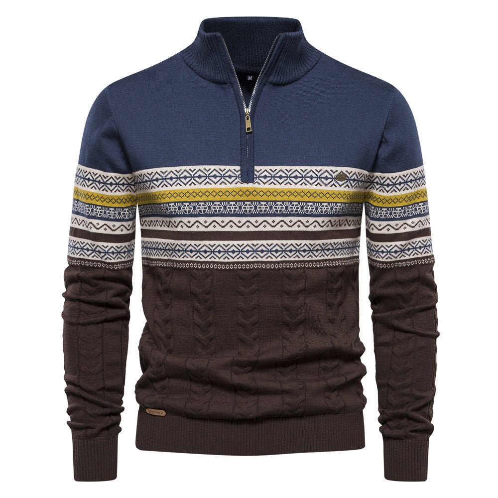 Men's Fashionable Stand - Up Collar Sweater - Weriion