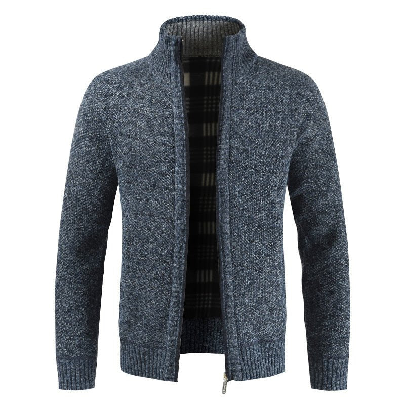 Men's Fleece Cardigan Sweater - Weriion