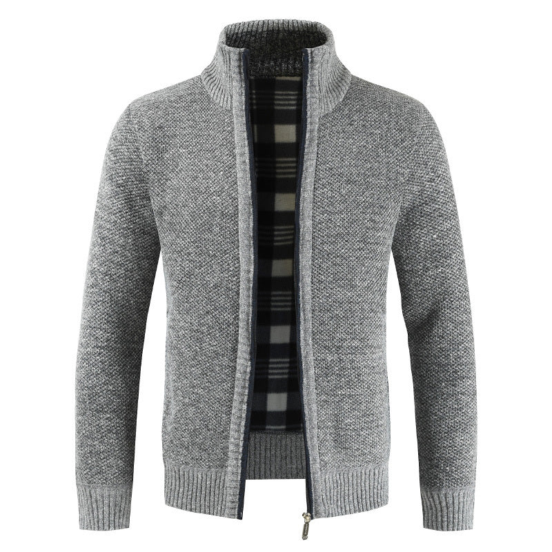 Men's Fleece Cardigan Sweater - Weriion