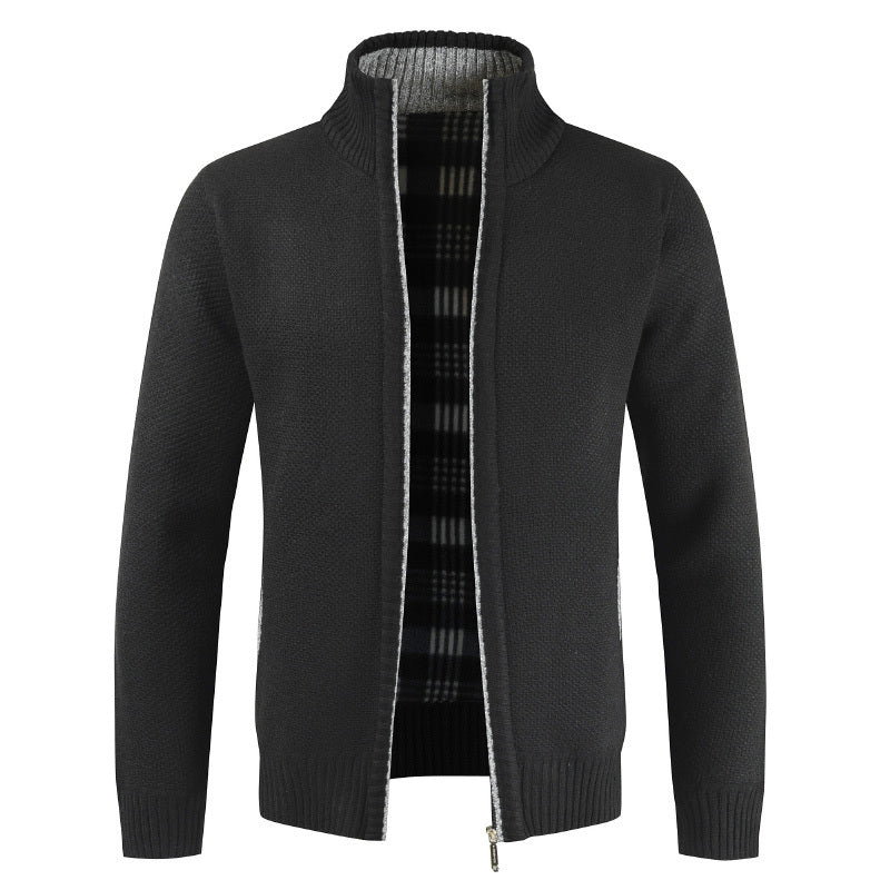 Men's Fleece Cardigan Sweater - Weriion