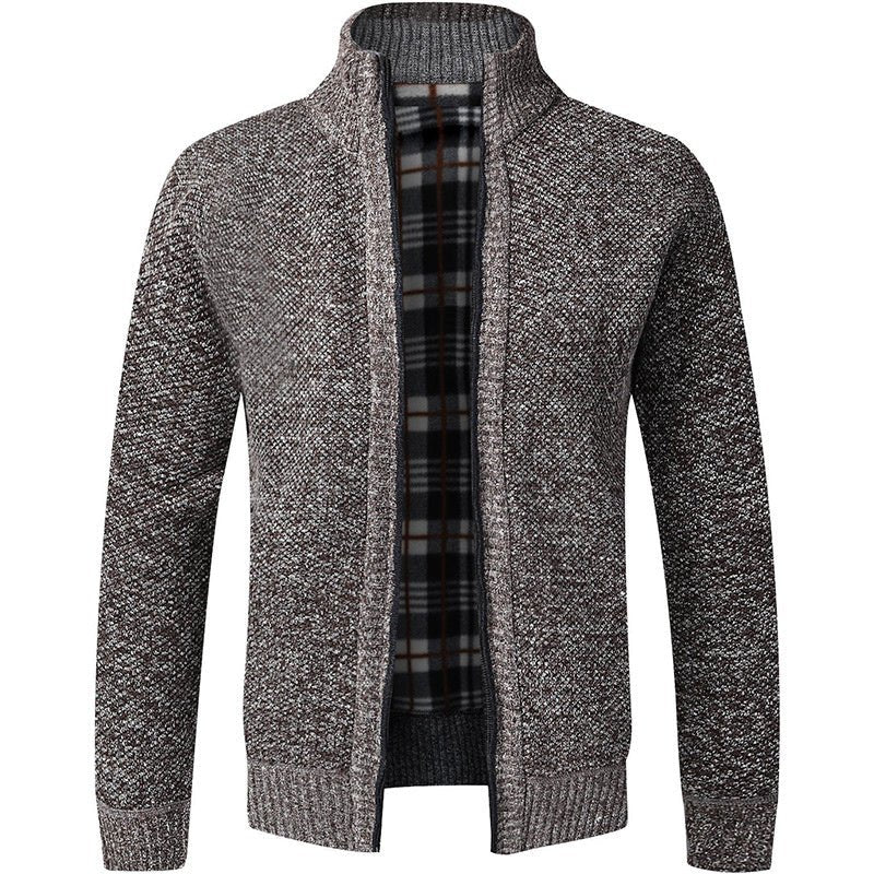 Men's Fleece Cardigan Sweater - Weriion