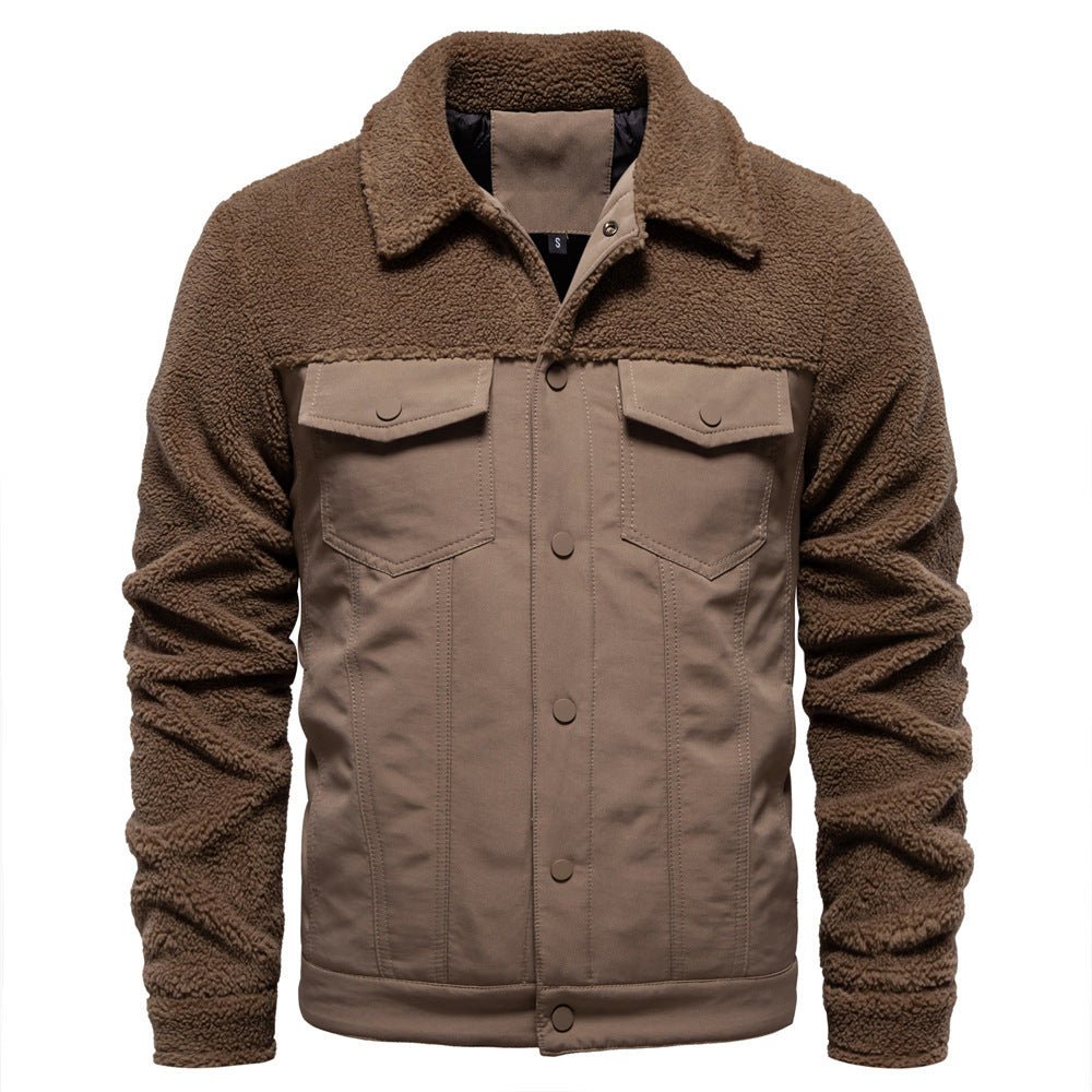 Men's Fleece Jacket Fashionable Winter & Autumn Coat - Weriion