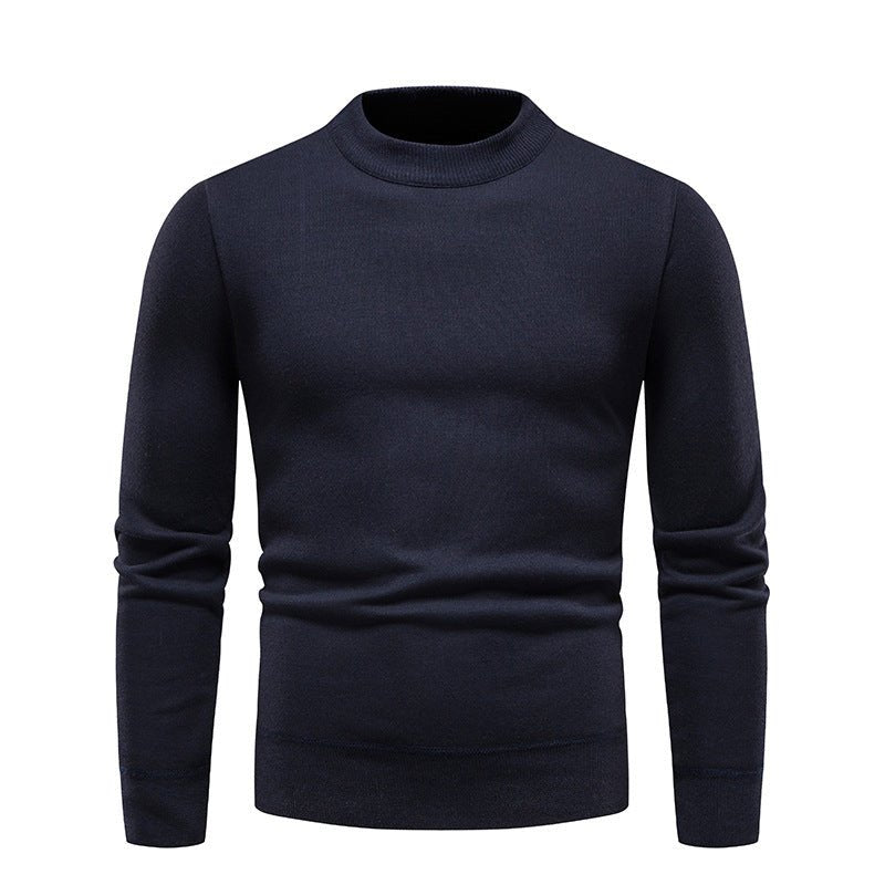 Men's Fleece - Lined Thick Round Neck Sweater - Weriion