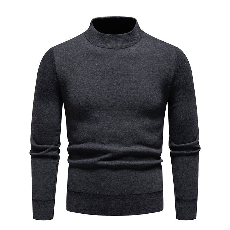 Men's Fleece - Lined Thick Round Neck Sweater - Weriion