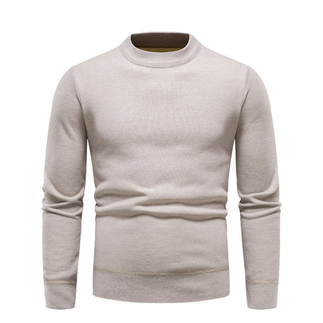 Men's Fleece - Lined Thick Round Neck Sweater - Weriion