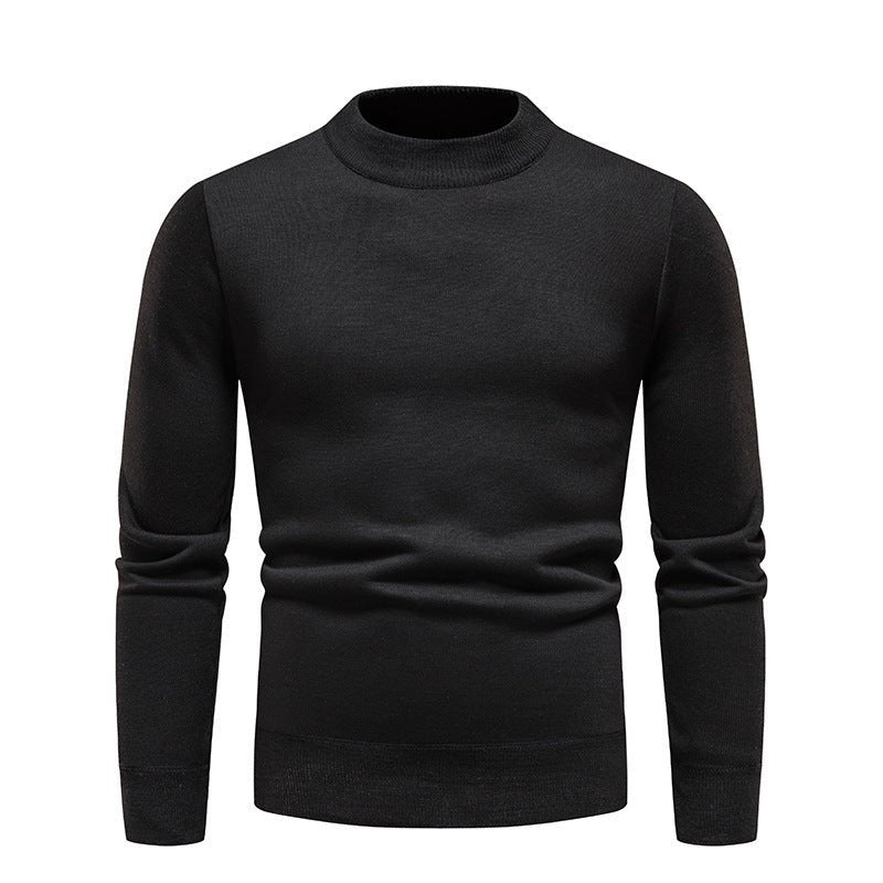 Men's Fleece - Lined Thick Round Neck Sweater - Weriion