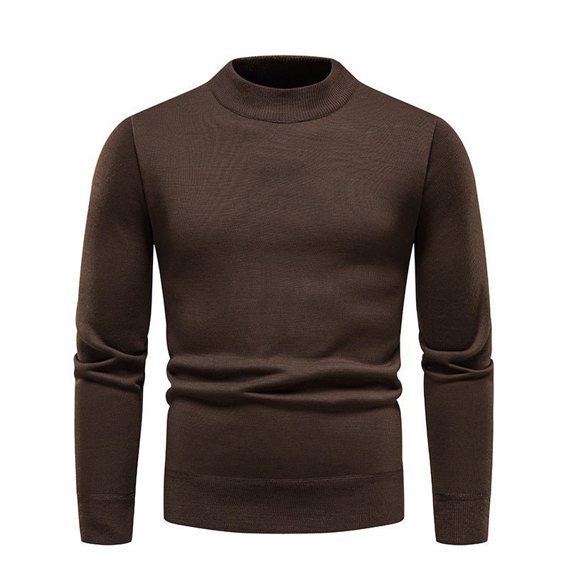 Men's Fleece - Lined Thick Round Neck Sweater - Weriion