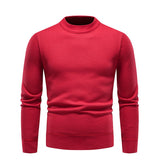 Men's Fleece - Lined Thick Round Neck Sweater - Weriion