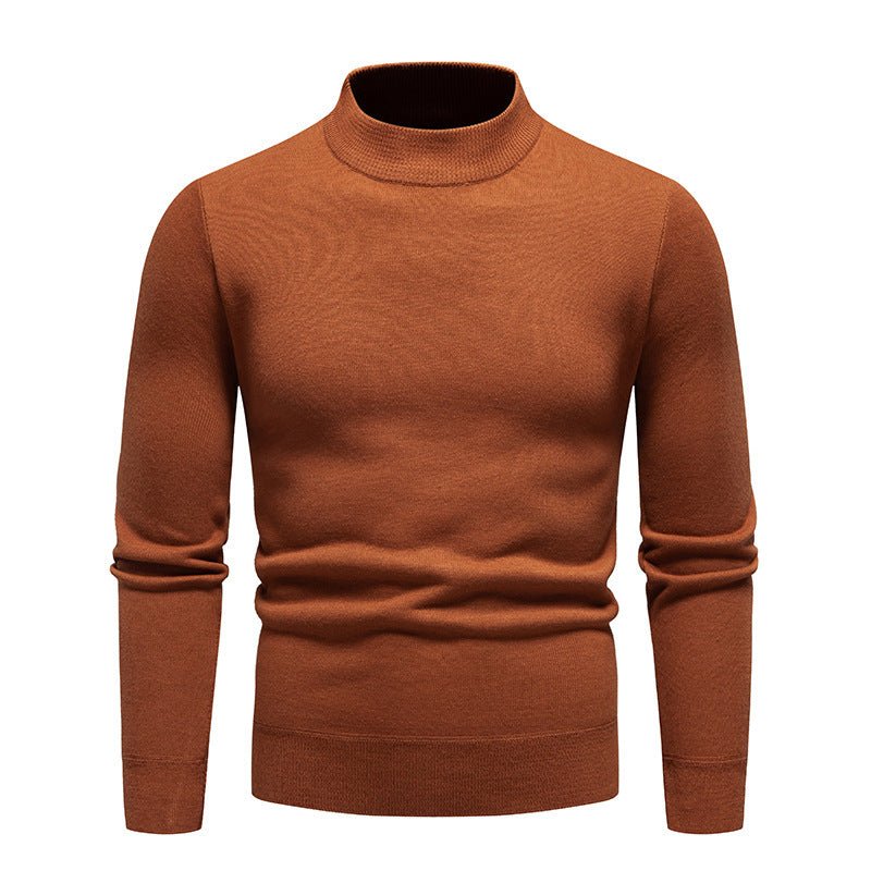 Men's Fleece - Lined Thick Round Neck Sweater - Weriion