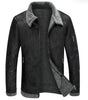 Men's Fleece - Lined Thickened Fur Suede Leather Winter Jacket - Weriion