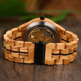 Men's Fully Automatic Wooden Mechanical Watch - Weriion