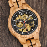 Men's Fully Automatic Wooden Mechanical Watch - Weriion