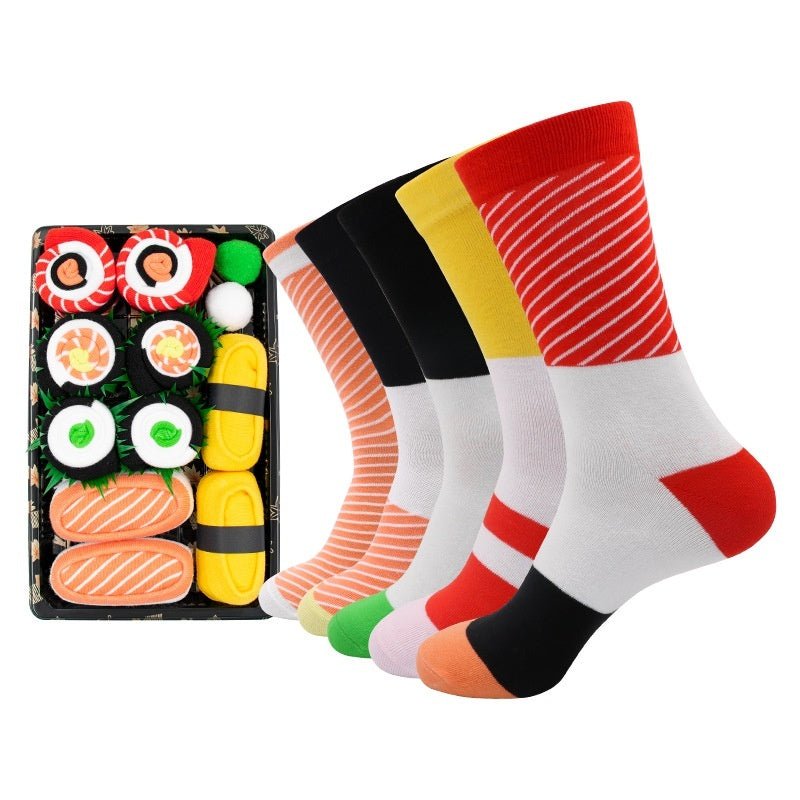 Men's Funny Creative Sushi Cotton Socks - Weriion