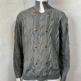 Men's Half Collar Double - Breasted Knitted Buttoned Sweaters - Weriion