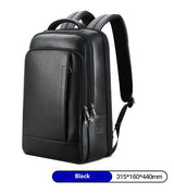 Men's Leather Business Backpack Computer Bag - Weriion