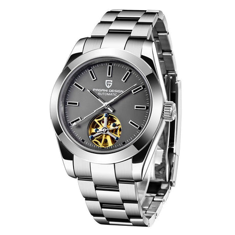 Men's Mechanical Watch With Tourbillon Dial - Weriion