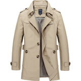 Men's Mid - Length Coat - Weriion